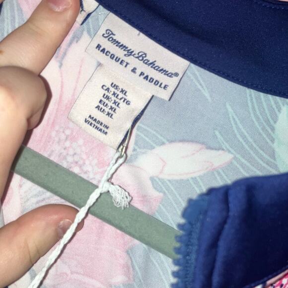 NWT Tommy Bahama racquet and paddle tropical print athletic dress size XL - Picture 3 of 6